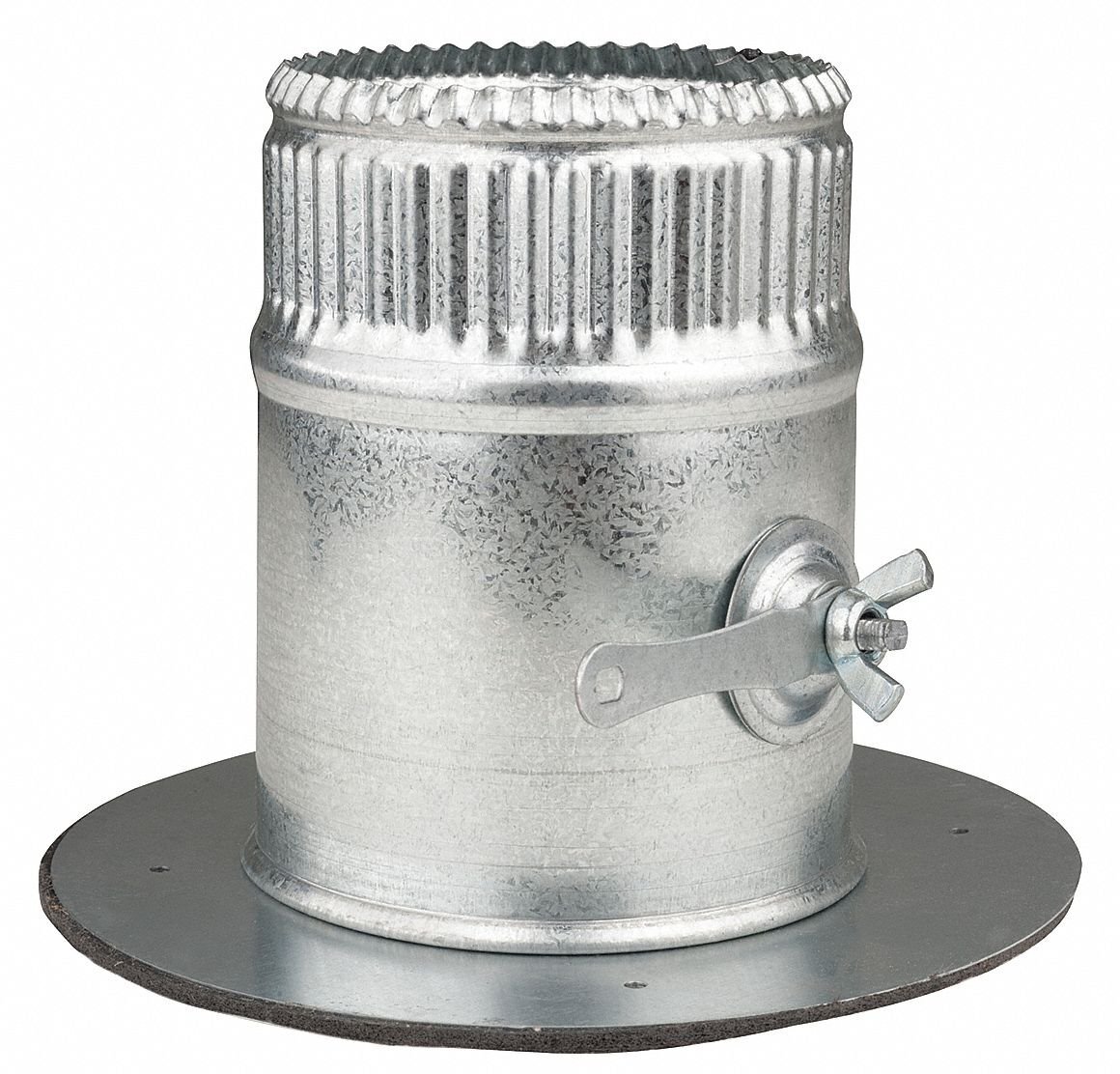 4″ Round Take-Off Collar w/Damper 26 ga.