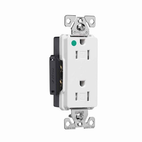 Eaton Wiring Devices TR8262W – TR Rec HG Dec Dup 15A125V2P3W Str B&S WH – 1EA