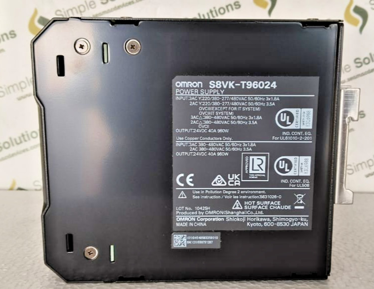 1PC- Omron S8VK-T96024 power supply, Pro,960W, 24VDC,40A,DIN rail mounting-New