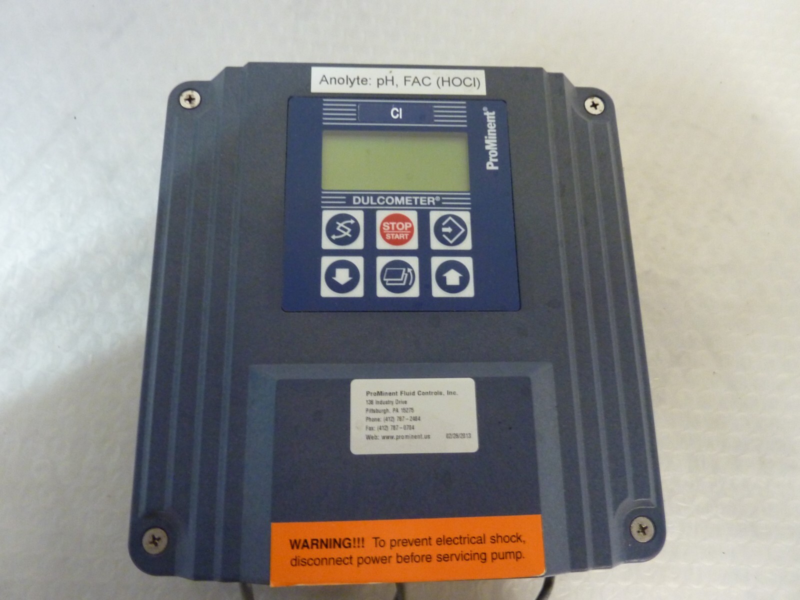 Prominent D1CAW4C11004G000E Dulcometer w/Dulcotest 4-20mA (30106)
