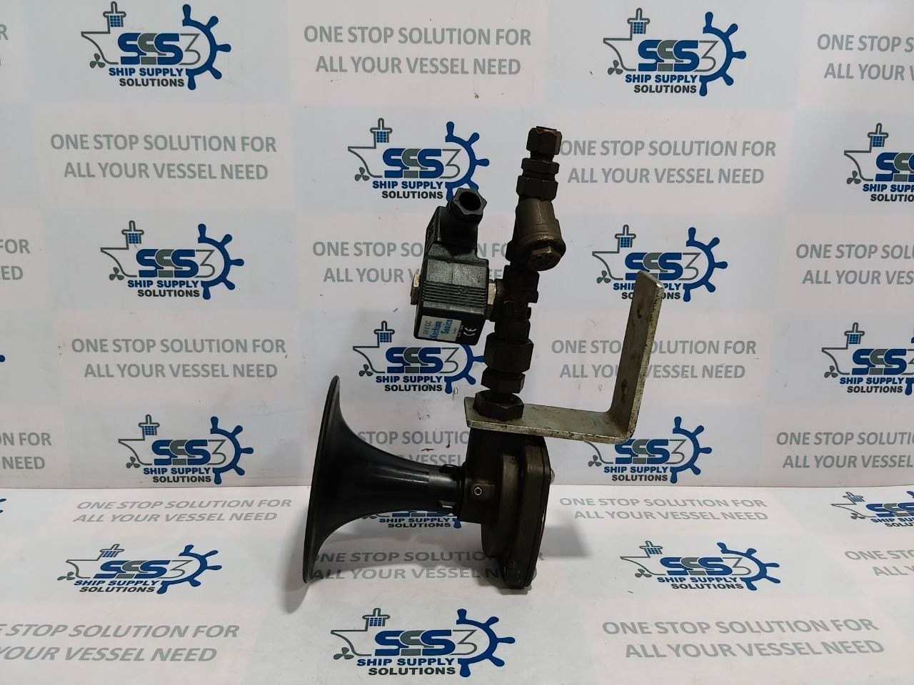 Kockum Sonics Tyfon MKT 75/800 Air Horn With Solenoid Coil 24VDC Sweden