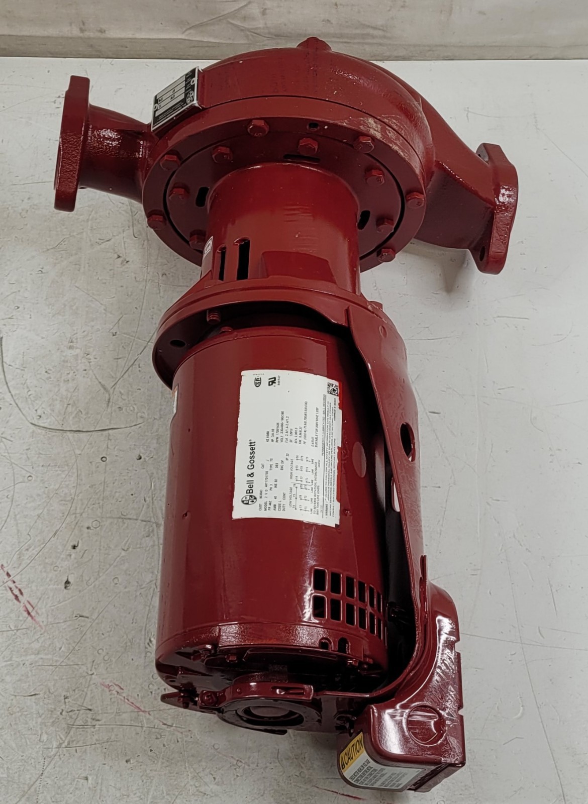 BELL & GOSSETT E60-1.5X5.75 IN-LINE MOUNTED CENTRIFUGAL PUMP 3/4HP 48T17D173B