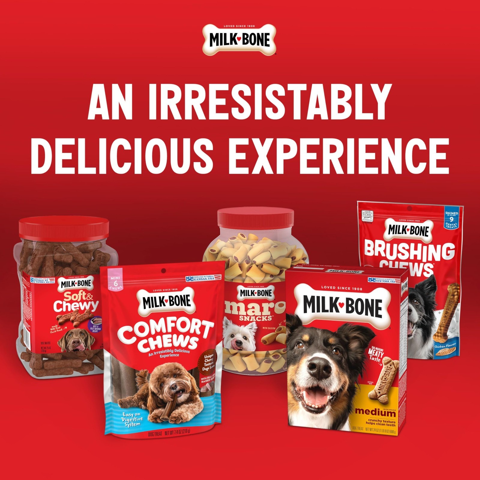 Milk-Bone Original Dog Treats Biscuits for Medium Dogs, 10 Pound, 4 Pack