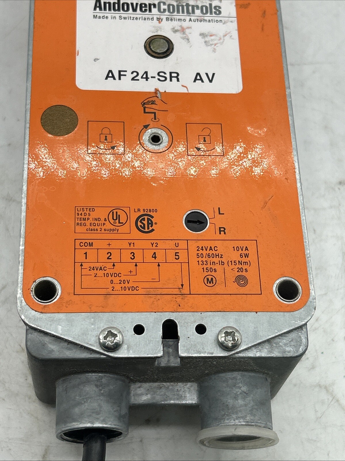Andover Controls AF24-SR AV Spring Return Damper Actuator 30 Days Warranty