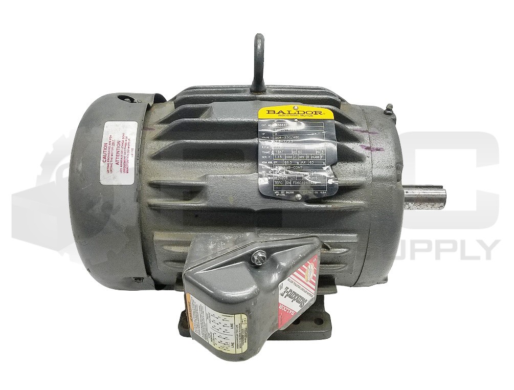 BALDOR M3664T MOTOR 2HP 3PH 1160RPM FR: 184T Spec: 06C101W350H1