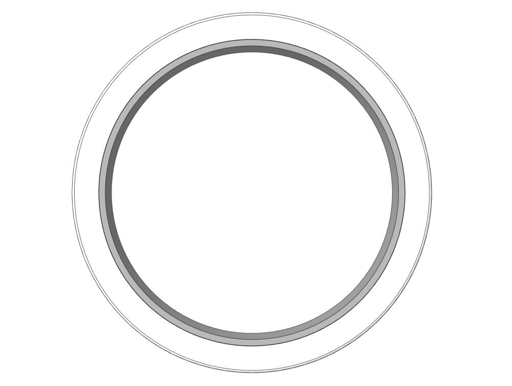 MCWI-50X65X7.5 – MCWI Wiper Ring with an ID 50.000 X OD 65.000 X Height 7.500