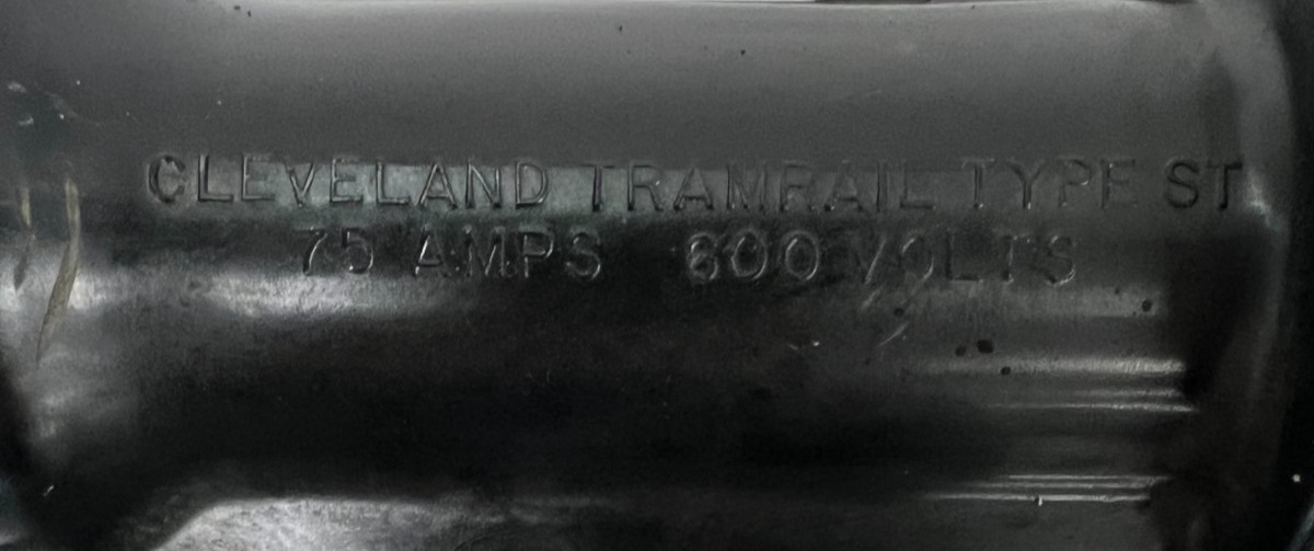 CLEVELAND TRAMRAIL TYPE ST COLLECTOR ASSEMBLY 75 AMPS 600V