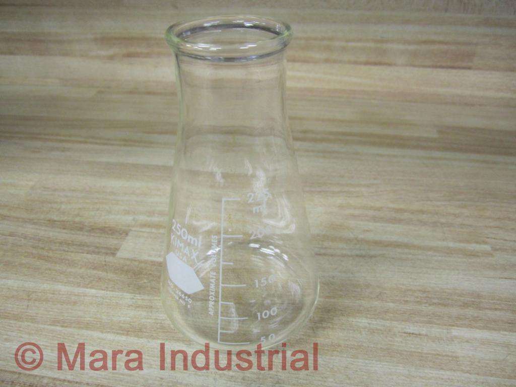 Kimble 26650-250 KIMAX 250mL Glass Erlenmeyer Flask 26650250 W/O Stopper