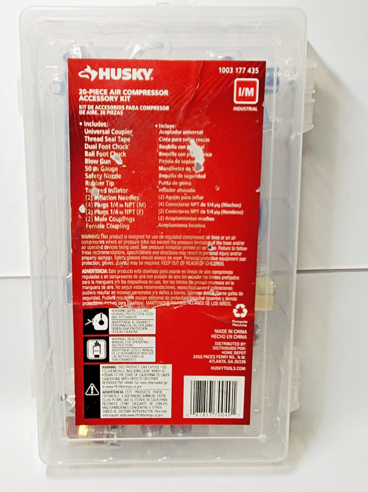 Husky Air Compressor Accessory Kit (20-Piece)