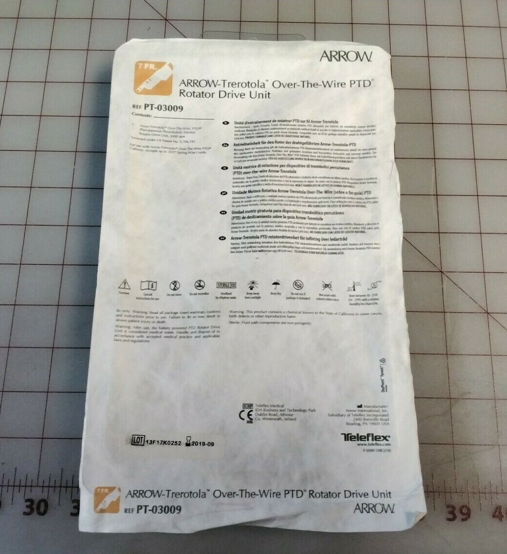PT-03009: ARROW-TREROTOLA OVER-THE-WIRE PTD ROTATOR DRIVE UNIT (EXP. 2019)