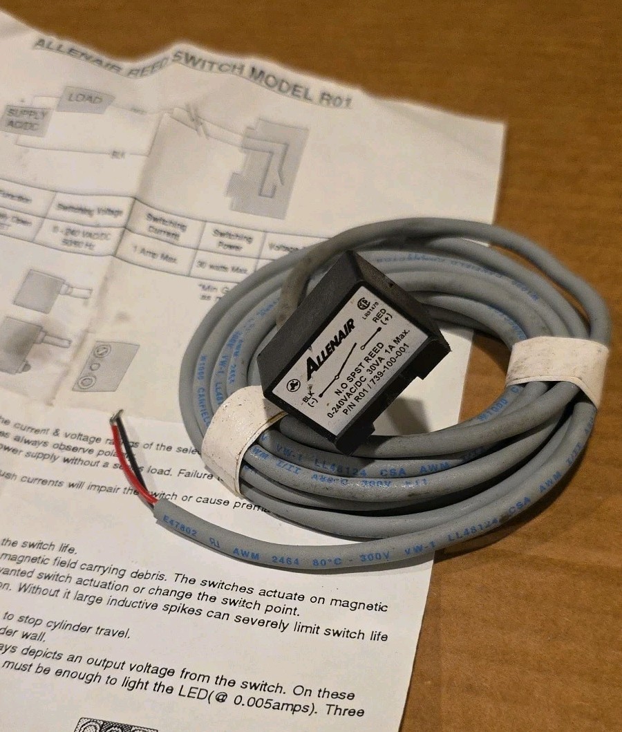 ALLENAIR R01 / 739-100-001 REED SWITCH NEW