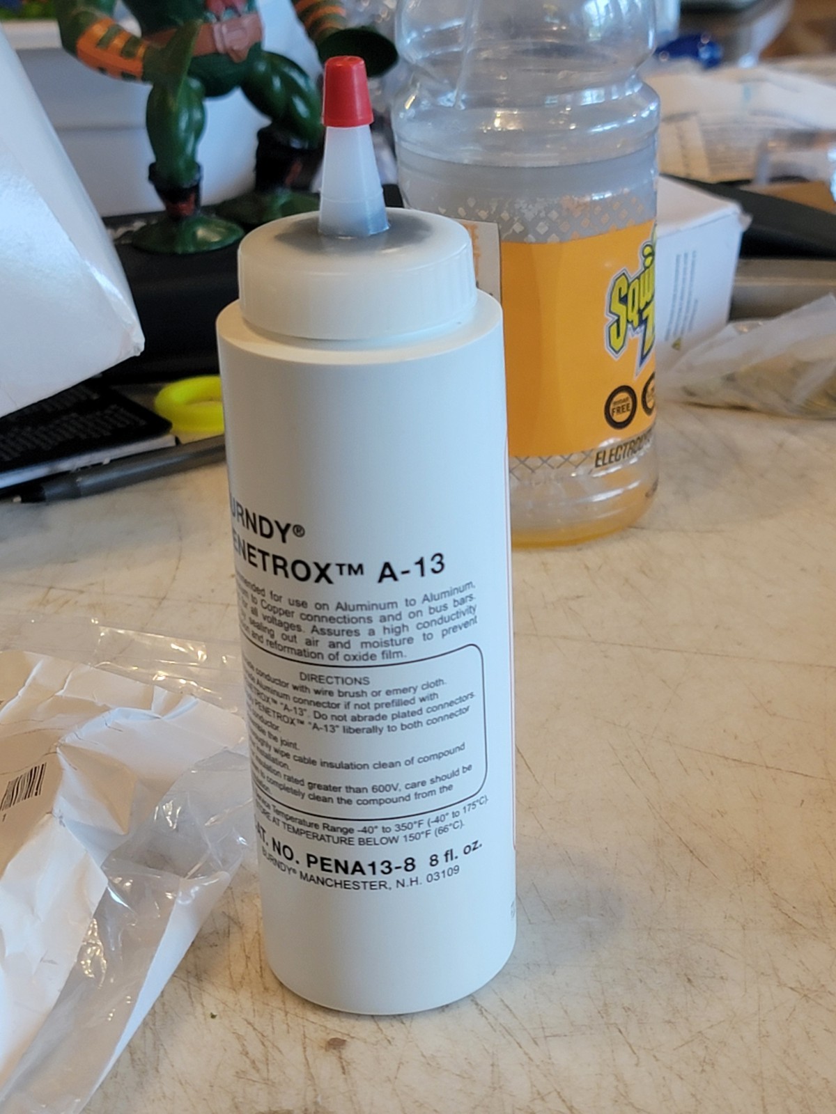 Burndy Penetrox A-13 Electrical Joint Compound 8 oz Aluminum Anti-Oxidant.
