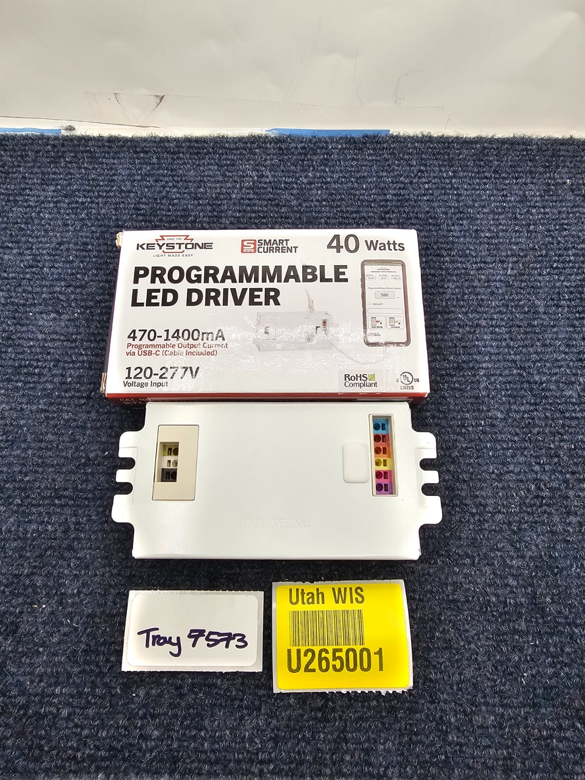 Keystone KTLD-40-UV-SC1400-56-VDIM-W1/USB, US Class 2 LED driver