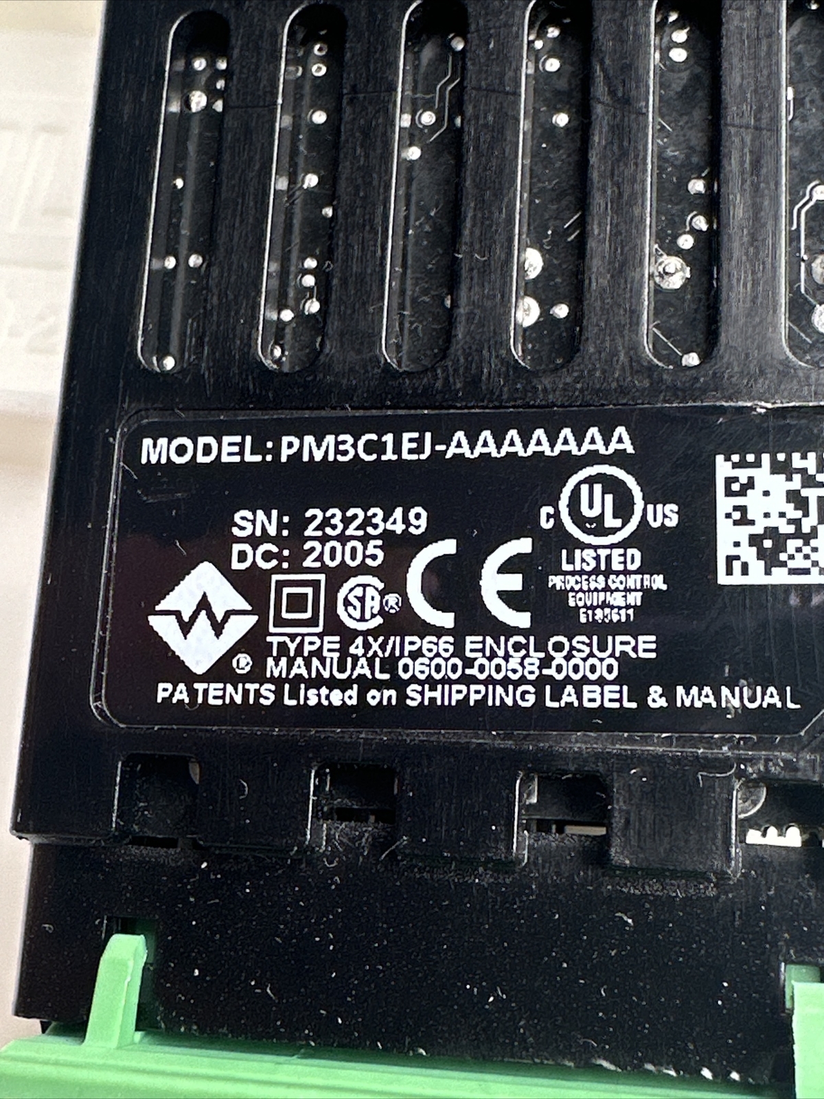 WATLOW EZ-ZONE PM3C1EJ-AAAAAAA / PM3C1EJAAAAAAA No Back Connector