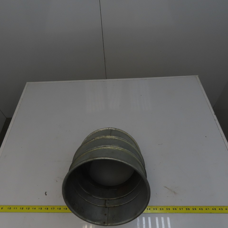 8″ Diam Quick-Clamp Rolled Edge Duct 60° Elbow Galvanized Steel