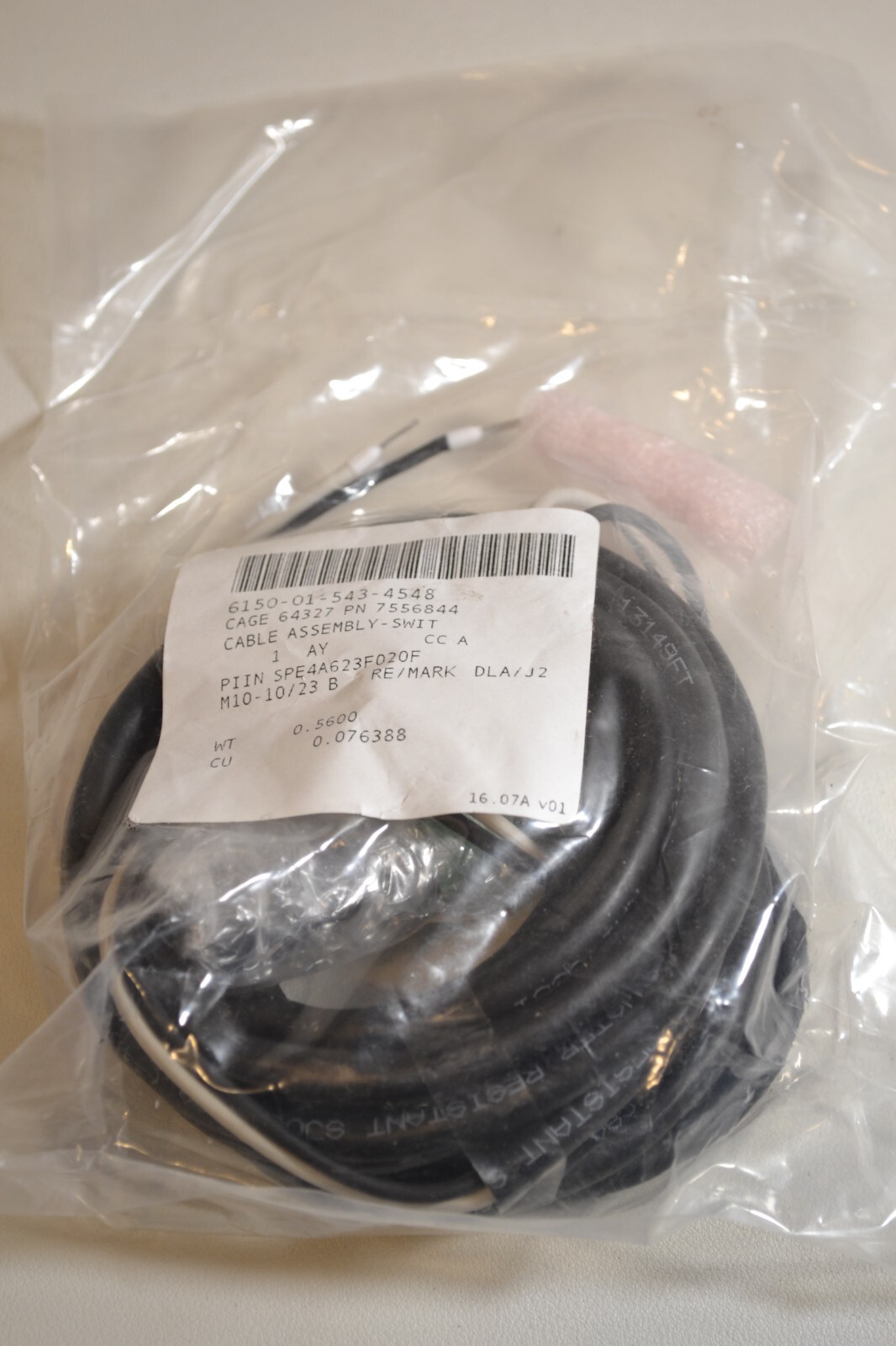 CAGE 64327 PN 7556844 #6150-01-543-4548 Cable Assembly-Switch