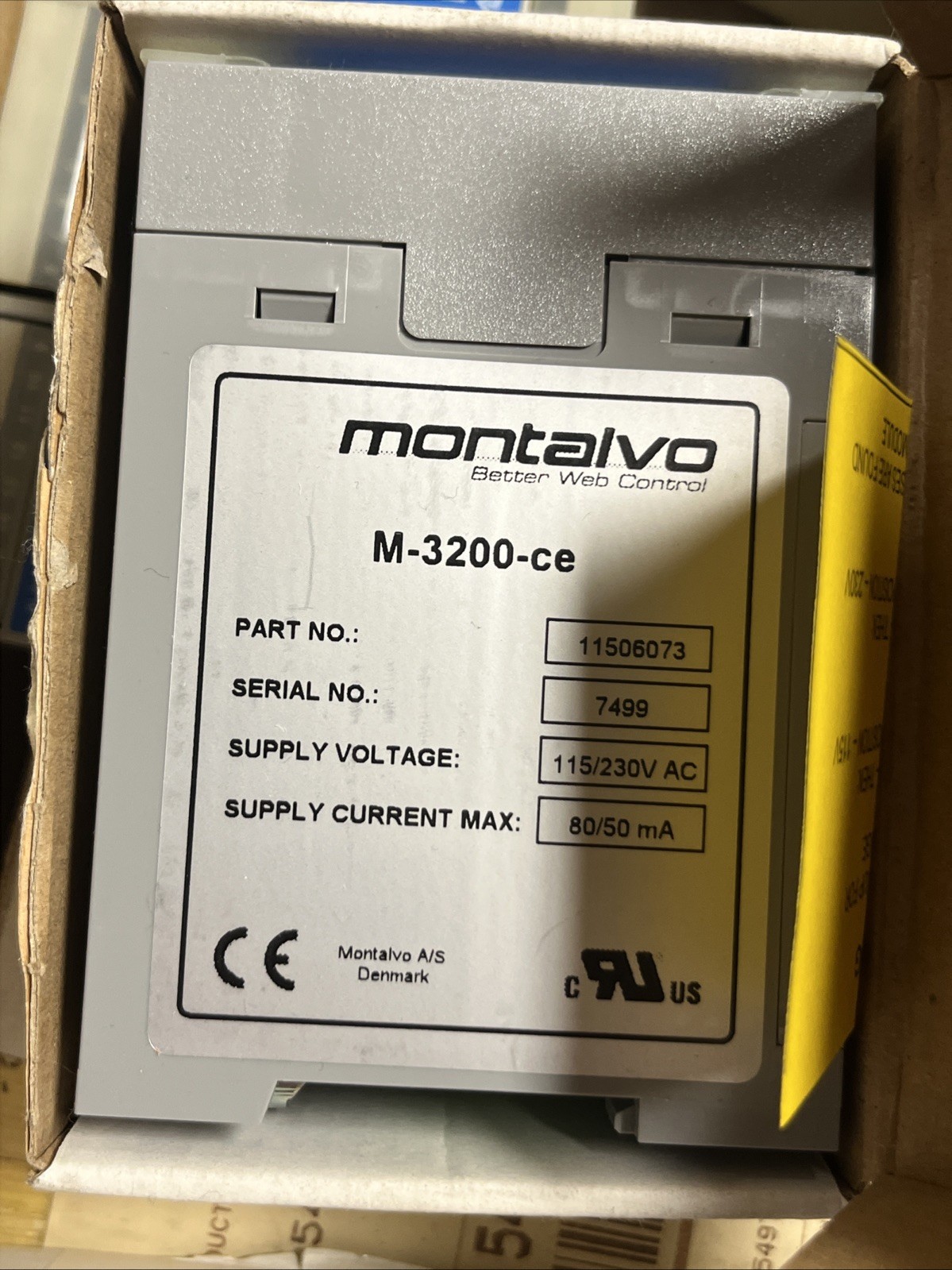 MONTALVO M-3200-CE LOAD CELL AMPILIFER