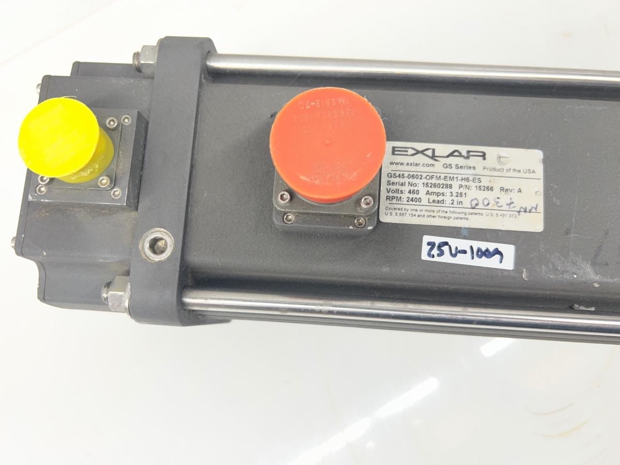 Exlar GS45-0602-OFM-EM1-H6-ES 460V 3.25amps 2400 Servo Motor