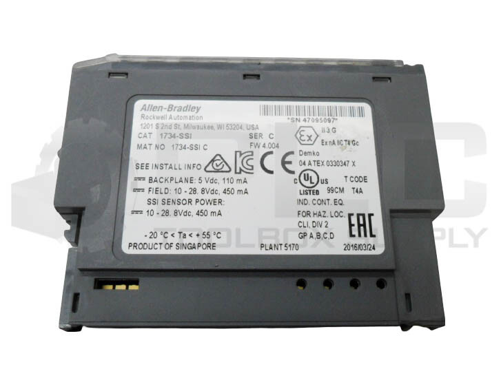 ALLEN BRADLEY 1734-SSI /C I/O ENCODER INPUT MODULE 10-28VDC