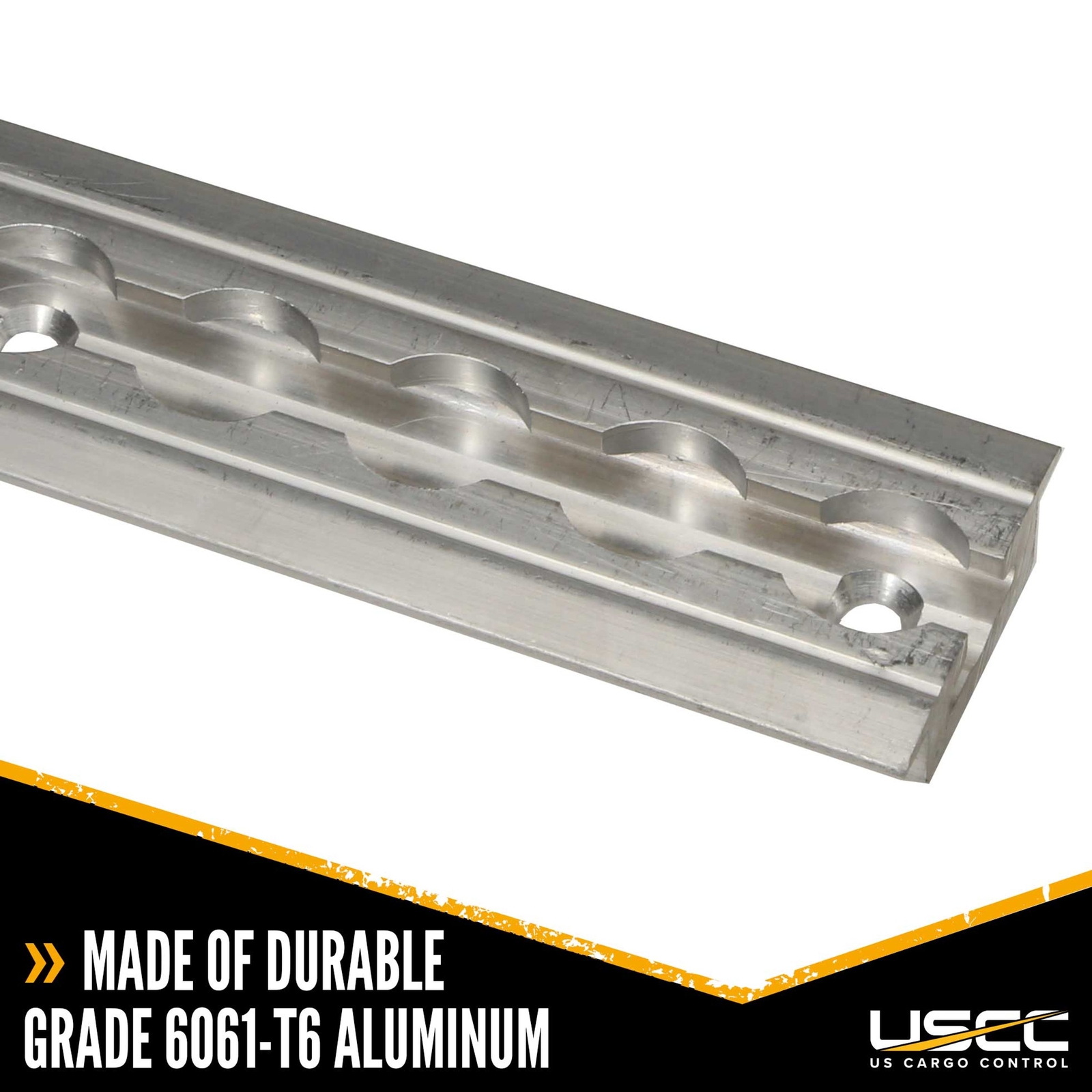 96″ Flanged Airline-Style Track – Aluminum