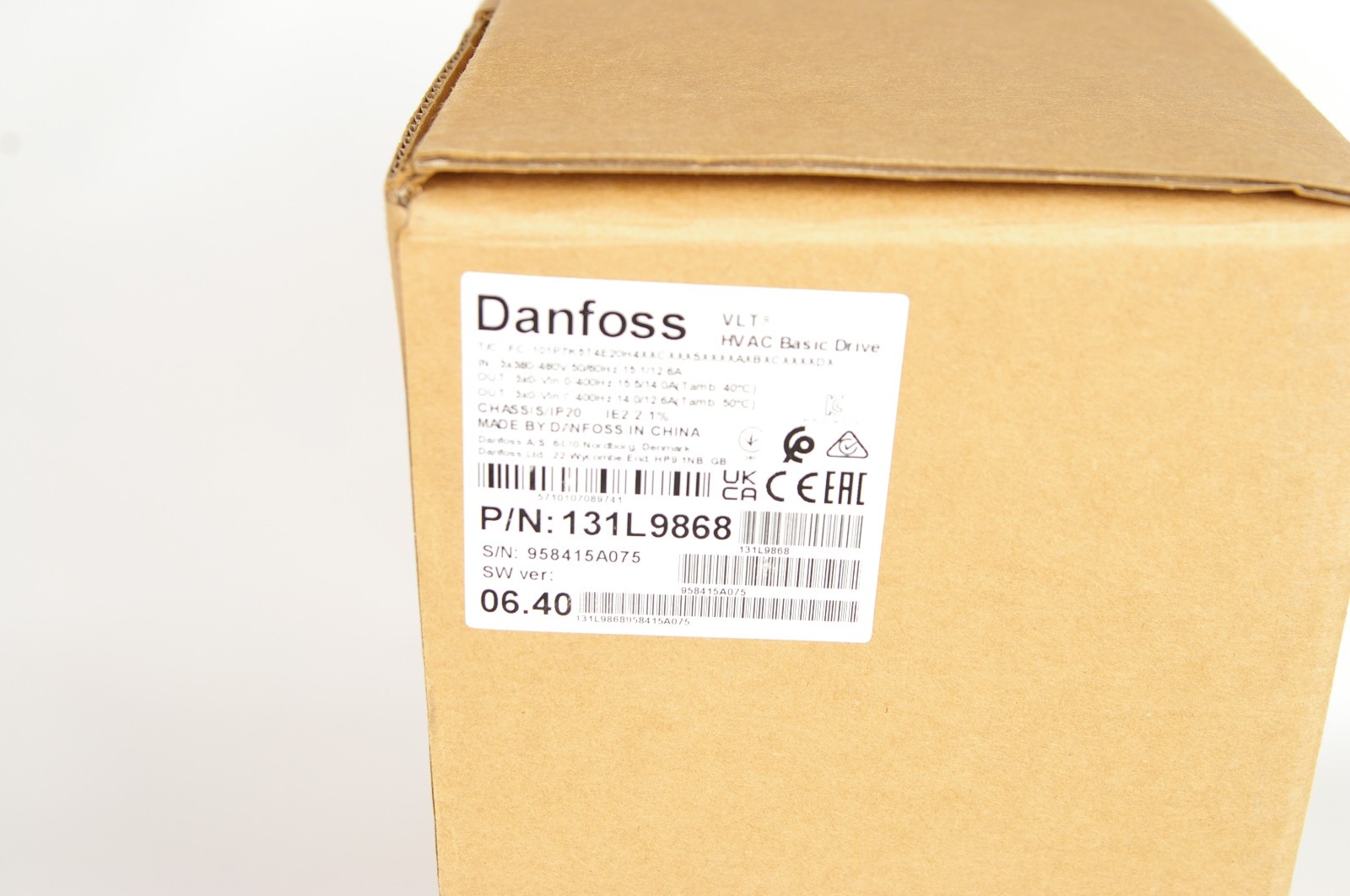 Danfoss 131L9868 Variable Frequency Drive 7.5KW (10HP)