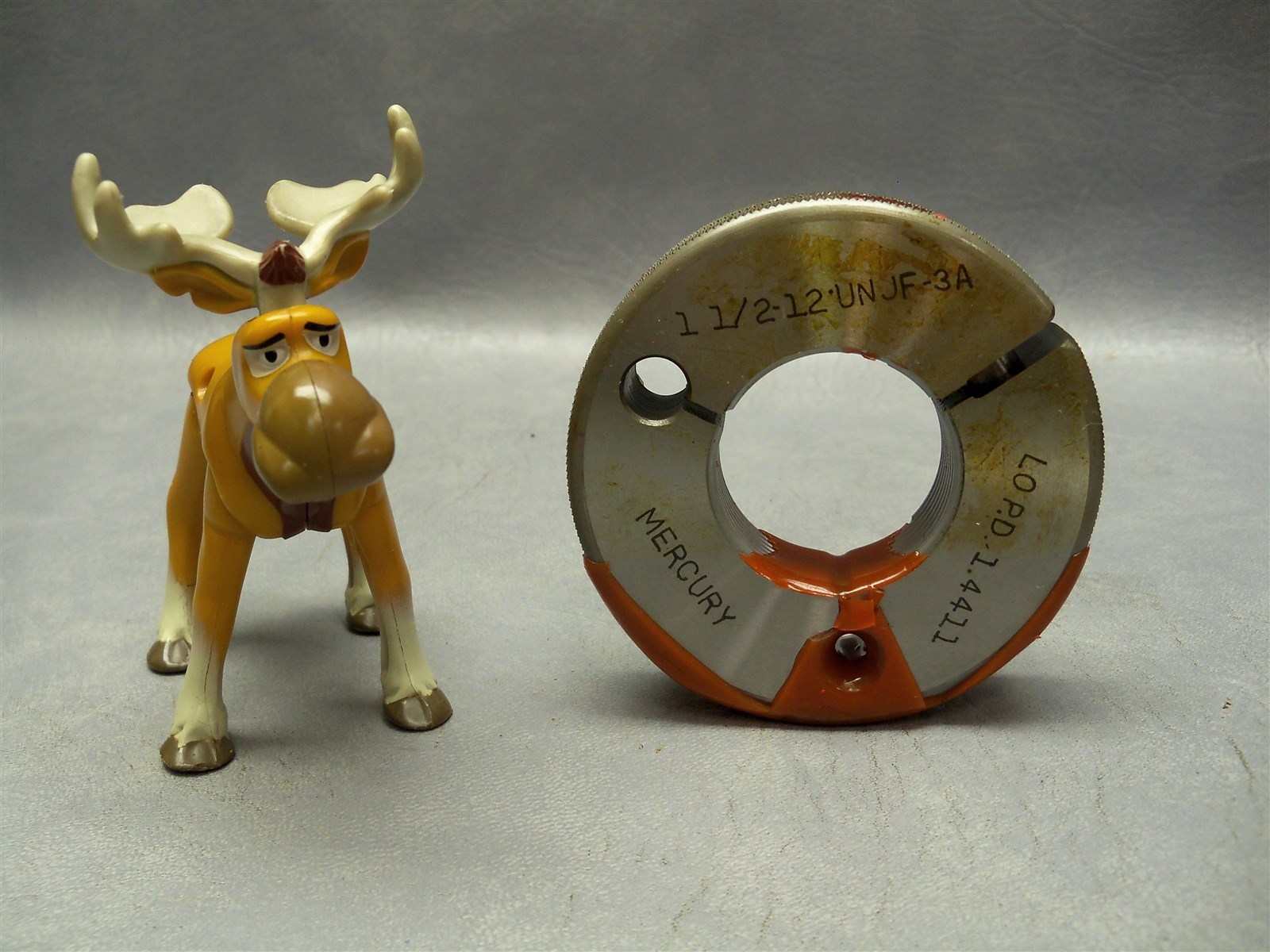 Mercury 1-1/2-12 UNJF-3A NoGo Lo Threaded Ring Gage Gage#1