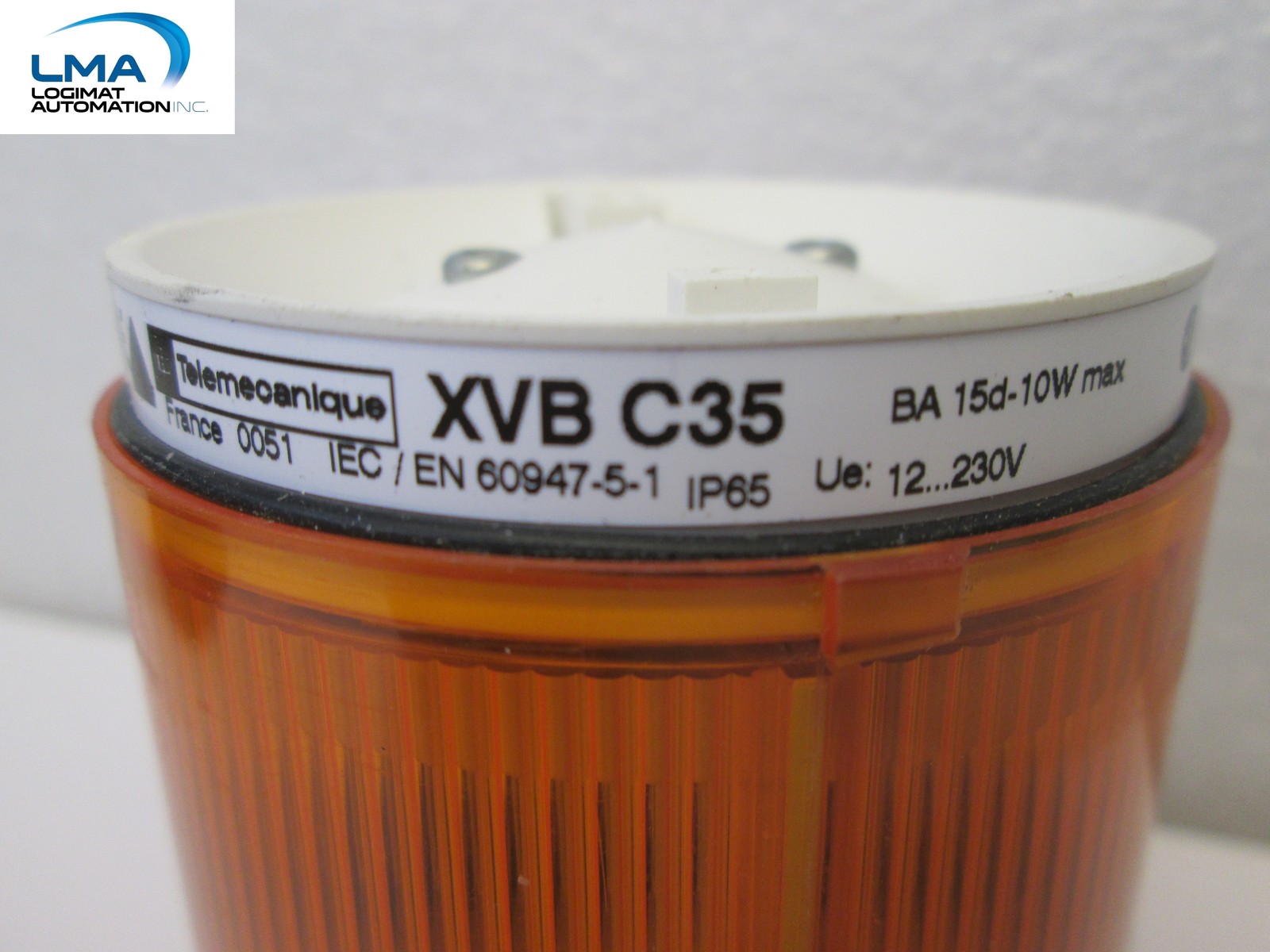 TELEMECANIQUE XVB-C35 TOWER STACK LIGHT AMBER STEADY 10W 250V