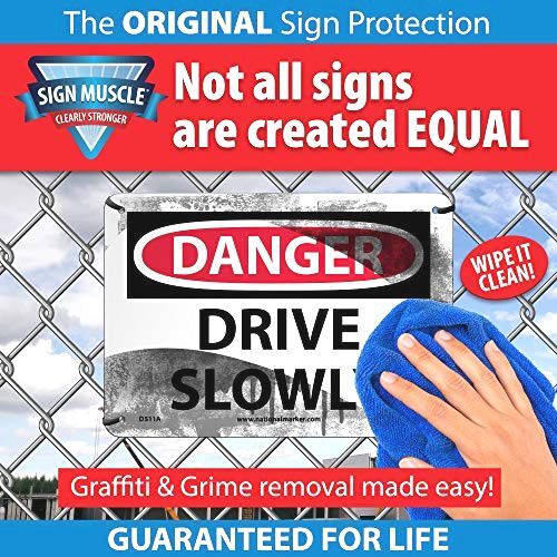 NMC CGA26AB CAUTION – Eye protection required beyond this point. – 10 in. x