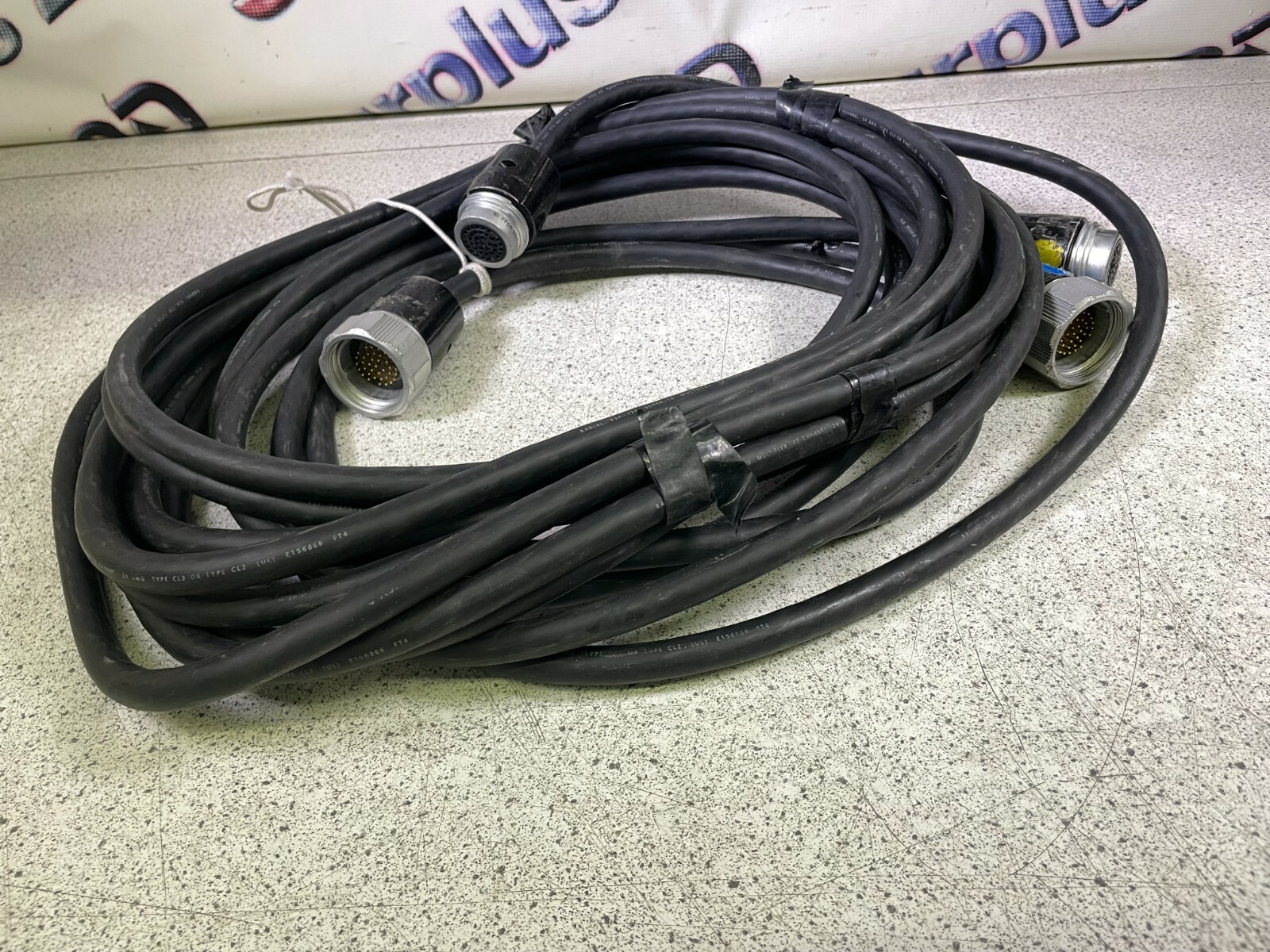 Lot of 5 Amphenol Socapex Break-out Cables and Pannel