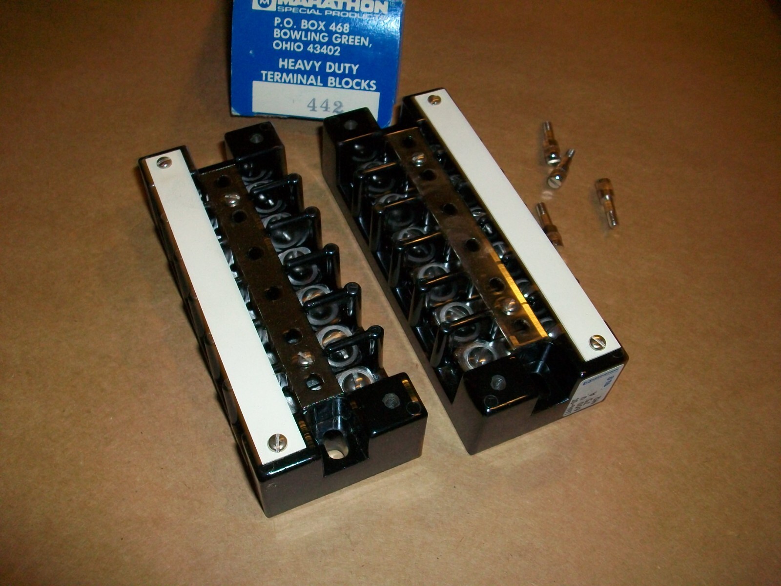 2PC Marathon Special Products 1606SC Conn Heavy Duty Terminal Blocks