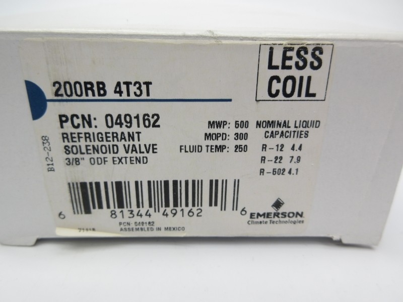 EMERSON 200RB4T3T 3/8″ NSMP