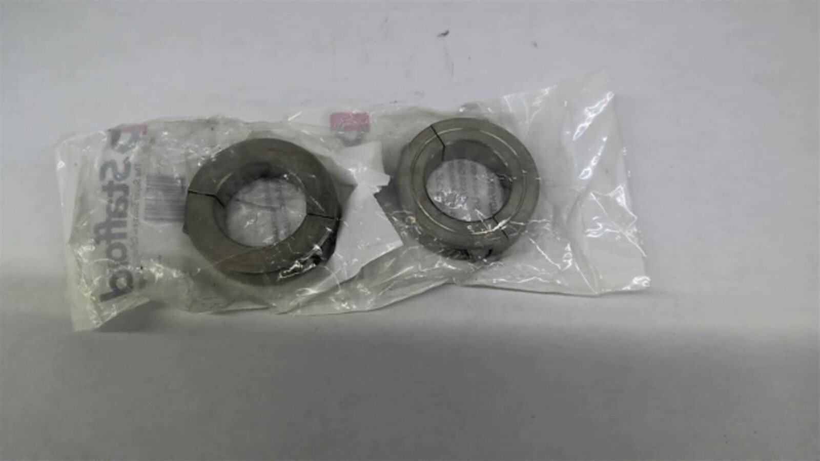 Stafford 8S102 1-1/8″ 2 PC Clamp Collar Stainless Low Profile W/O 63375 Lot Of 2