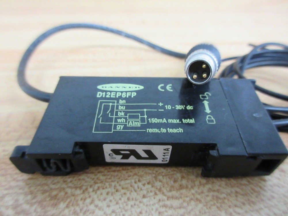 Banner D12EP6FP D12 Expert Fiber Optic Sensor 41965 With Connector