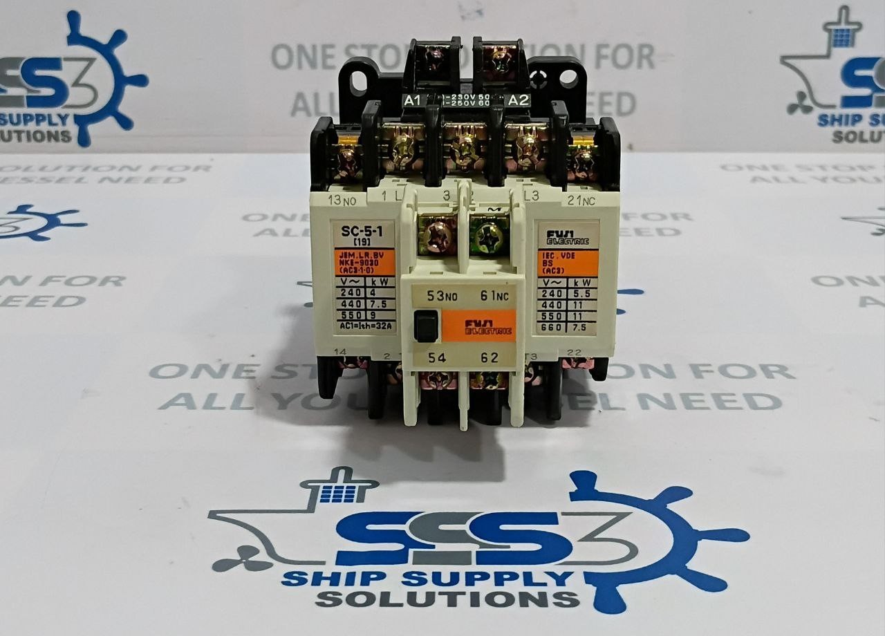 Fuji SC-5-1 [19] Contactor With Aux. Relay SZ-A11 Coil Vol. 210V/250V 50/60Hz