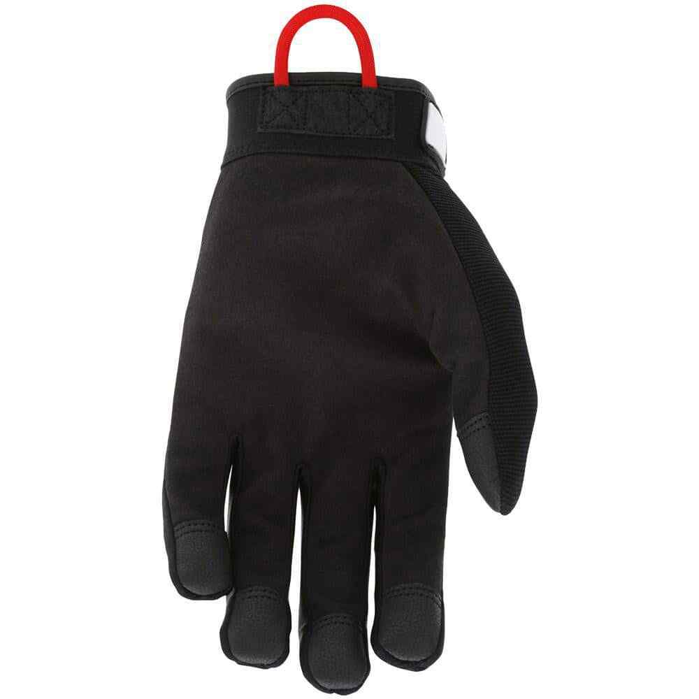 MCR Safety MB100XL Gloves: Size XL, Leather, Black (1 Pair)