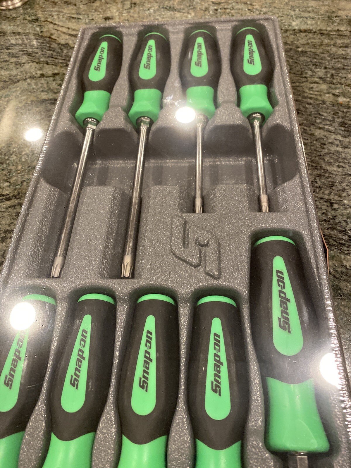 Snap-On sgdtx90bg 9 piece soft grip torx screwdriver set t8-t45 sealed