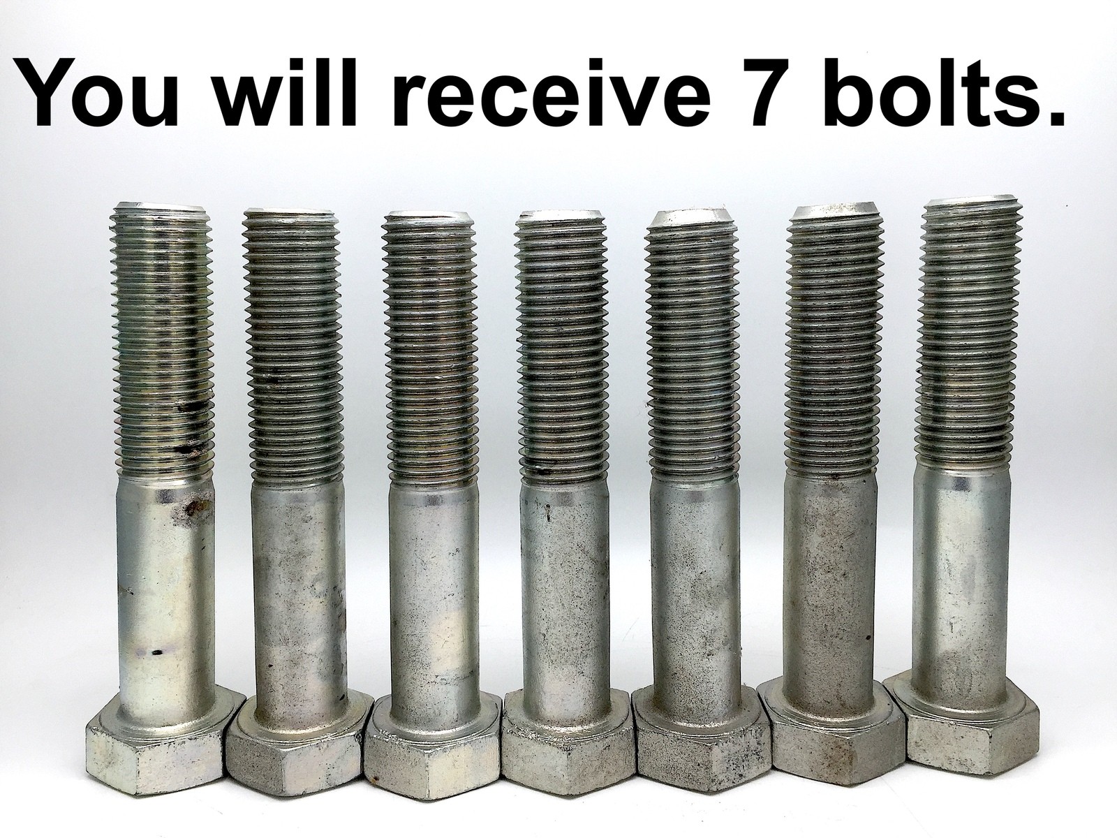 HEX Bolt M36 x 200mm High Tensile Class 8.8 Zinc Plated Plain x7