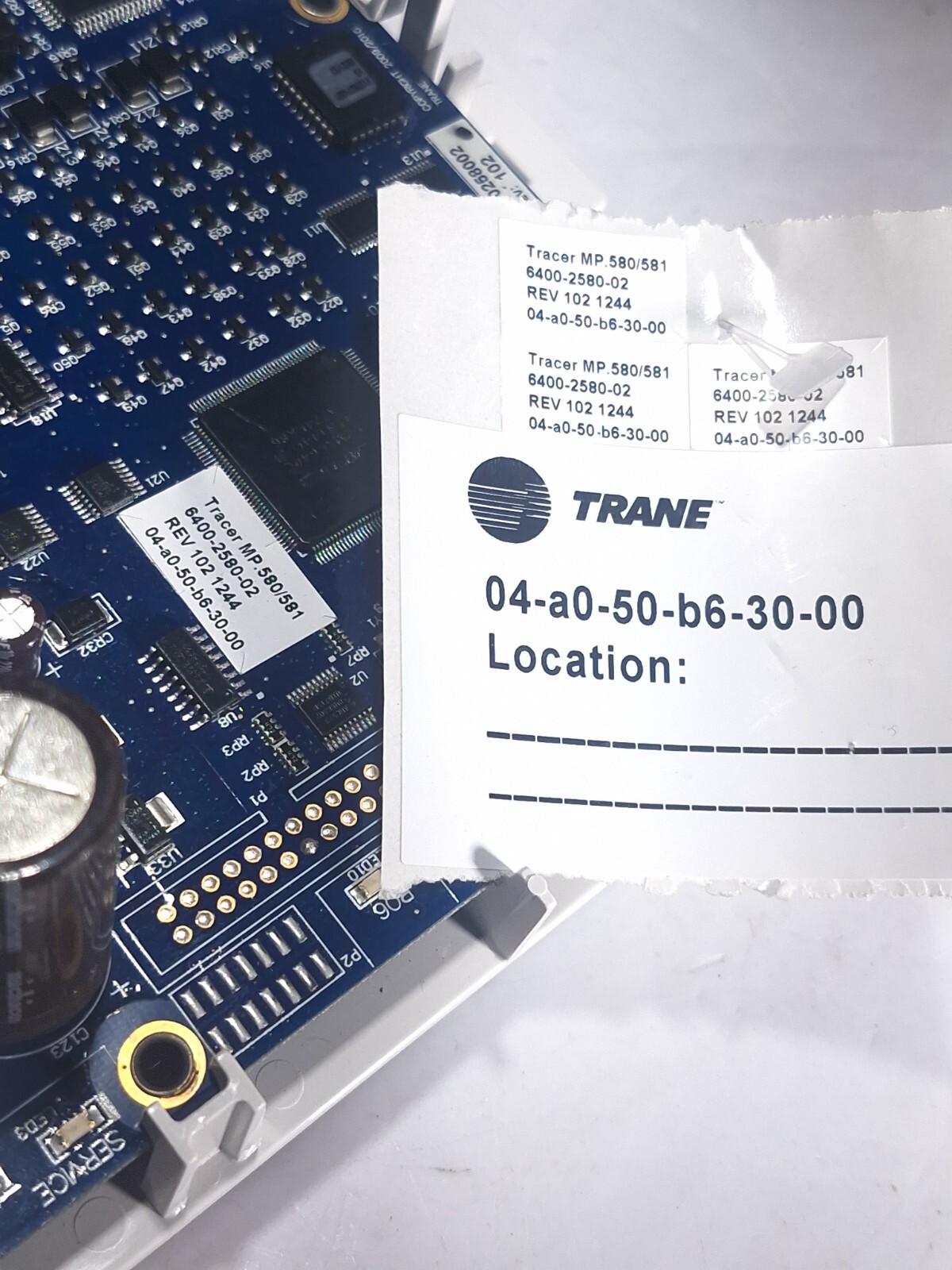 TRANE TRACER MP581 6400258002 PROGRAMMABLE CONTROLLER 6400-2580-02 REV 102 1244