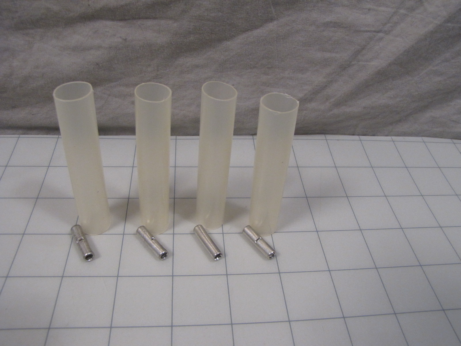 4pk ETC 12-10 AWG Butt Connectors w/ Heat Shrink Tubing Sticks NEW
