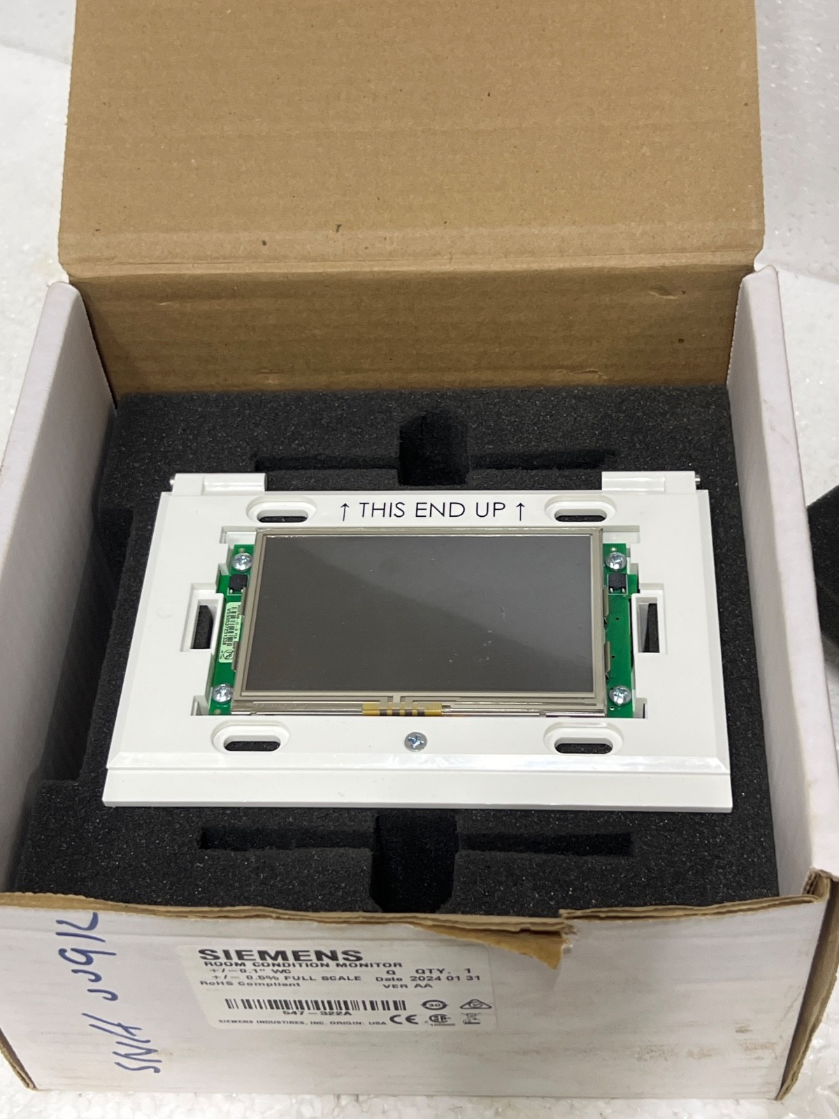 Siemens 547-322A Room Condition Monitor
