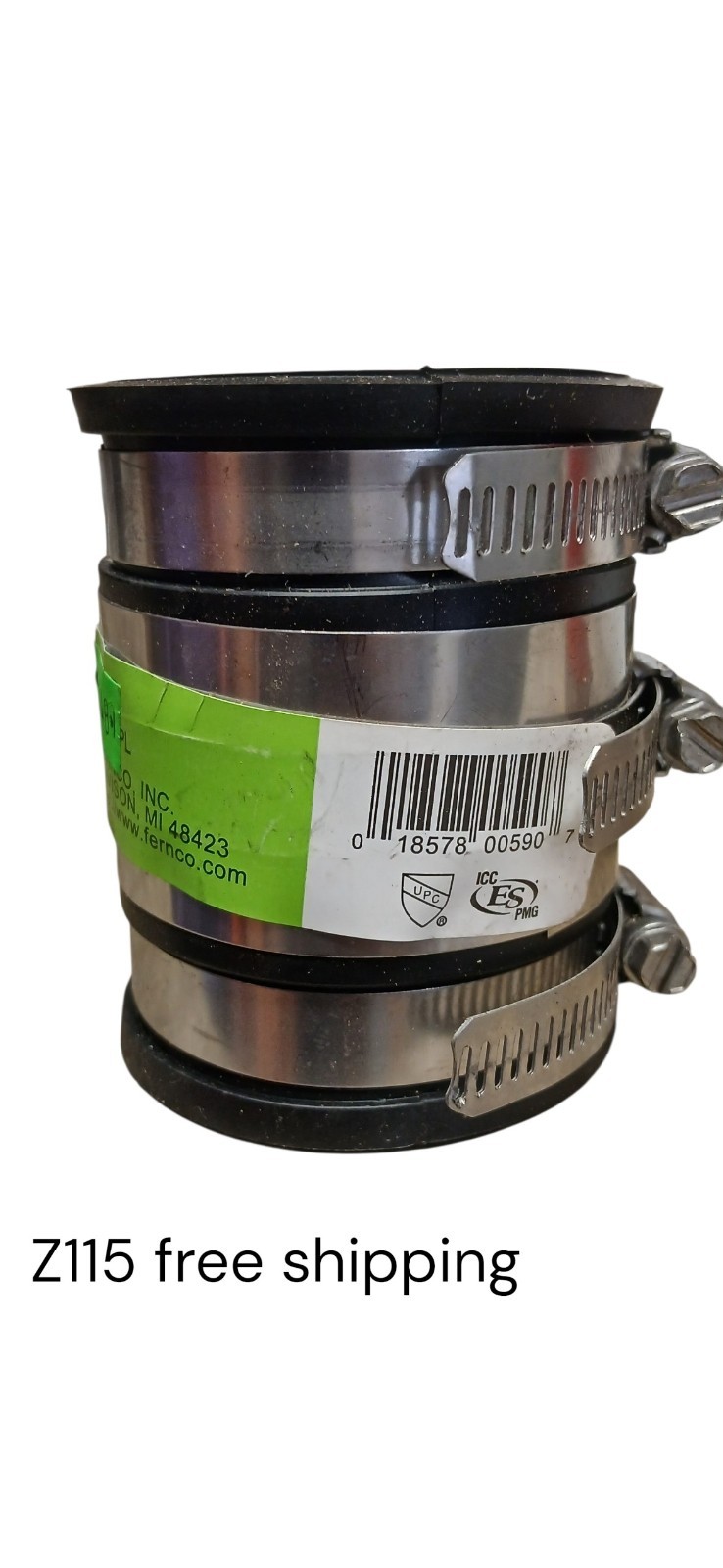 FERNCO INC. 1056-22RC 2-inch Flexible PVC Strong Back RC Shielded Coupling