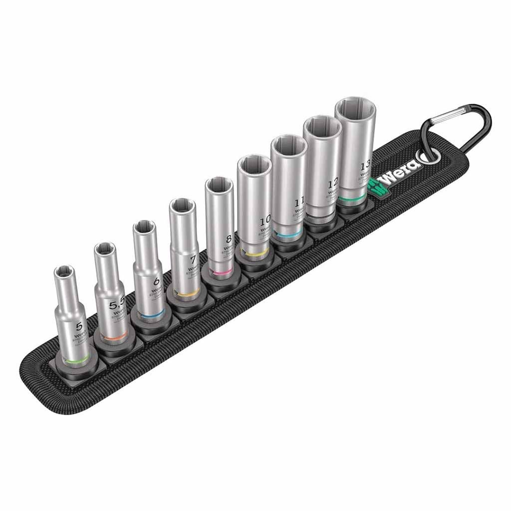 New Wera 1/4″ Belt Metric Deep Socket Set – P/N 05004525001