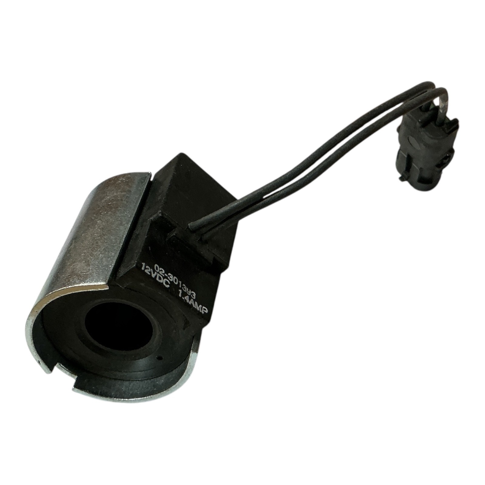 12VDC Hydraulic Solenoid Coil 02-301393 1.4A 17mm ID 55mm H 2-Pin NO HOUSING