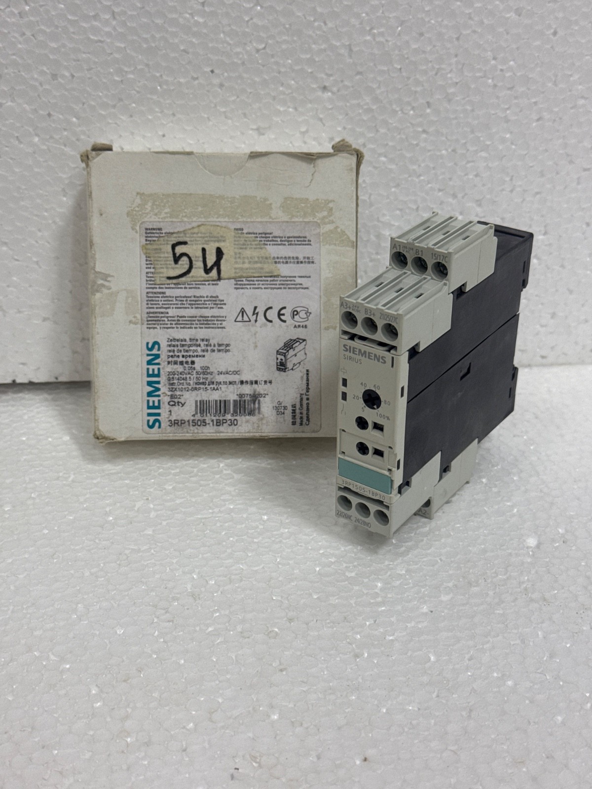 Siemens 3RP1505-1BP30 Time Relay