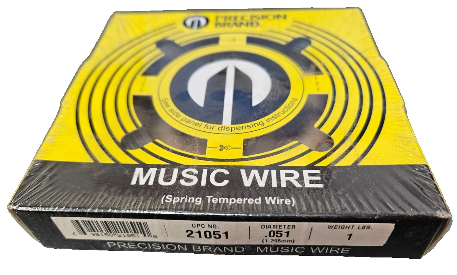 .051 Music Wire Precision Brand 21051 One Pound Roll 144 Feet