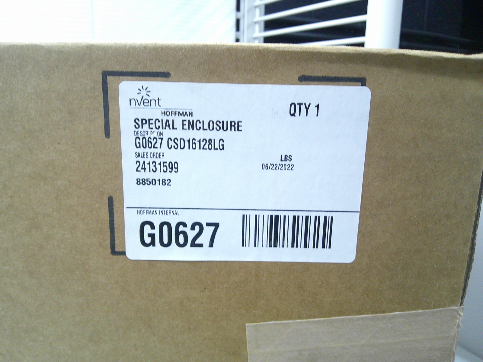 NEW Hoffman nVent CSD16128LG Special Enclosure Light Grey Steel G0627