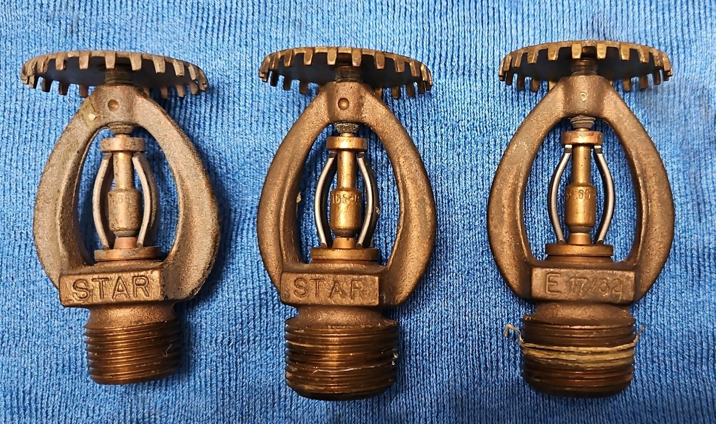 STAR SPRINKLER CORP SSU-1 SPRAY FIRE SPRINKLER UPRIGHT LOT OF 3