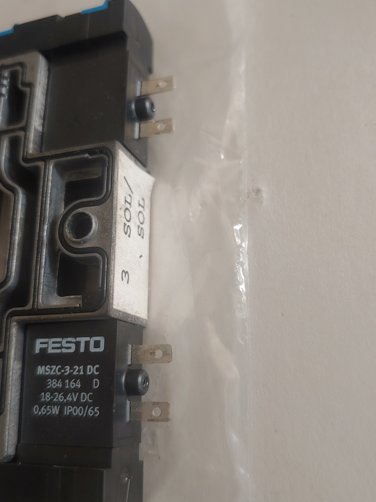 Festo 161 361 M402 Solenoid Valve MSZC-3-21 DC 384 164 D 18-26.4V DC 0,65W