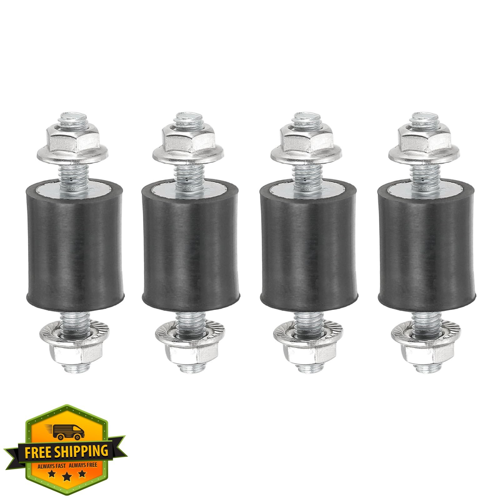 PATIKIL M4 15x8x28mm Rubber Isolator Mounts 4 Pcs