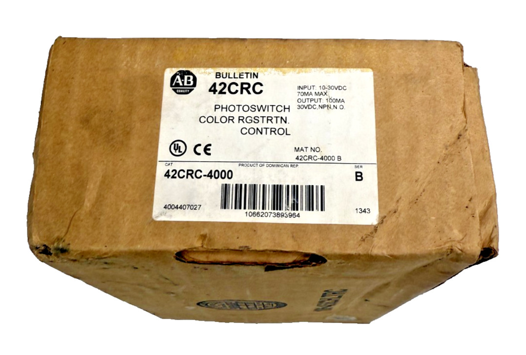 Allen Bradley 42CRC-4000 /B Color Registration Control PhotoSwitch, 10-30 VDC